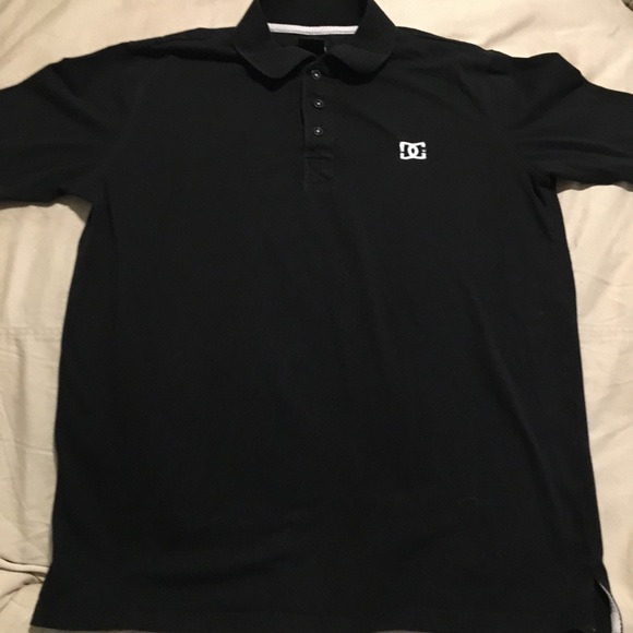 DC black polo top.  Must bundle closet does not accept orders less than $9 - Picture 3 of 3